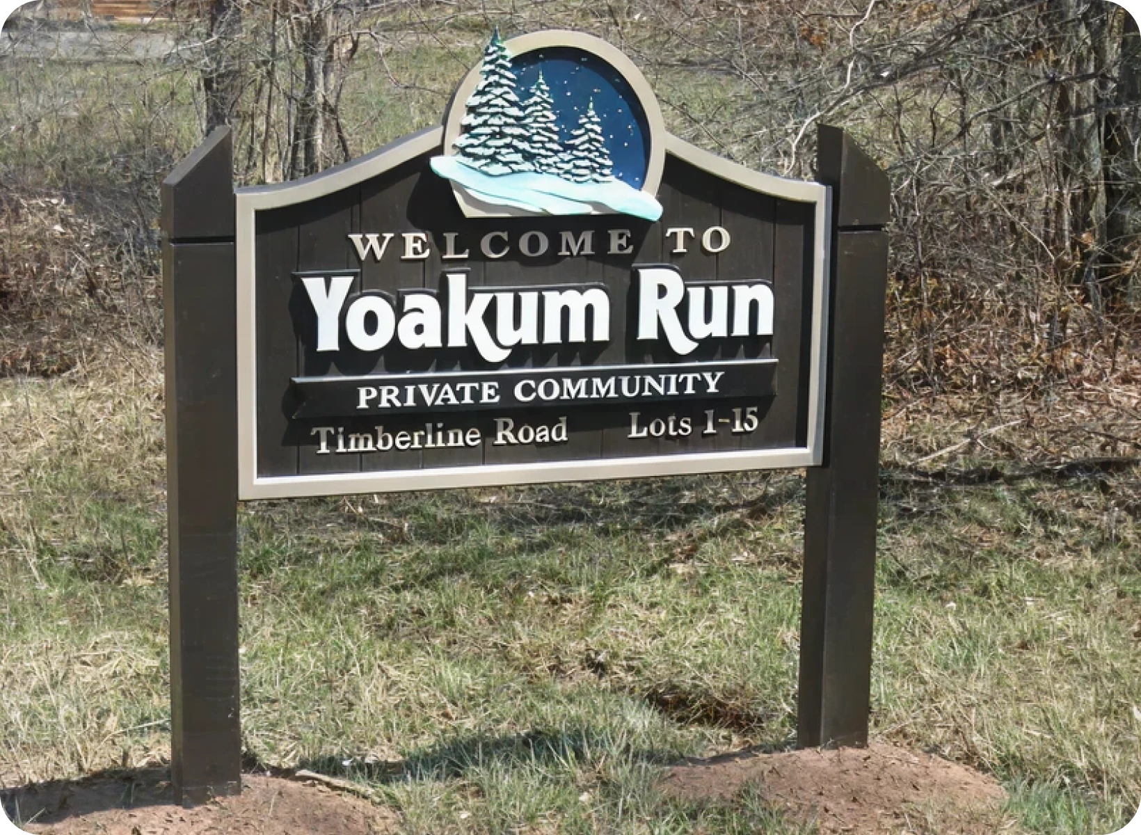 Yoakum Run private community entrance